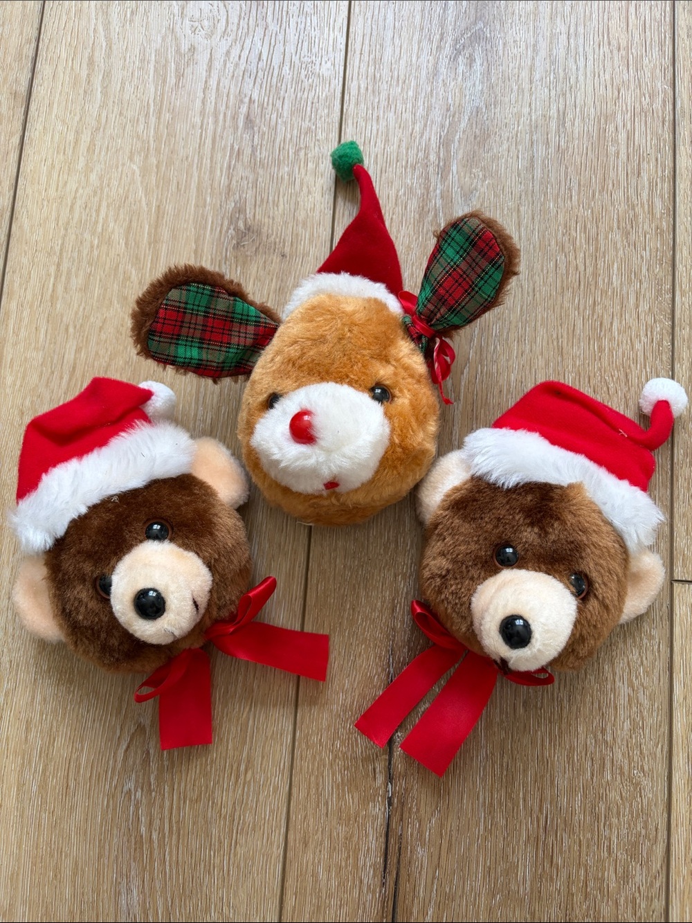 Vintage House of Lloyd Giftco Plush Door Knob Covers Christmas Holiday Decor